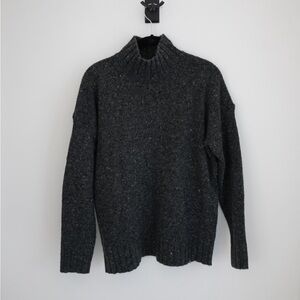 J Crew Dark Gray Mockneck Sweater